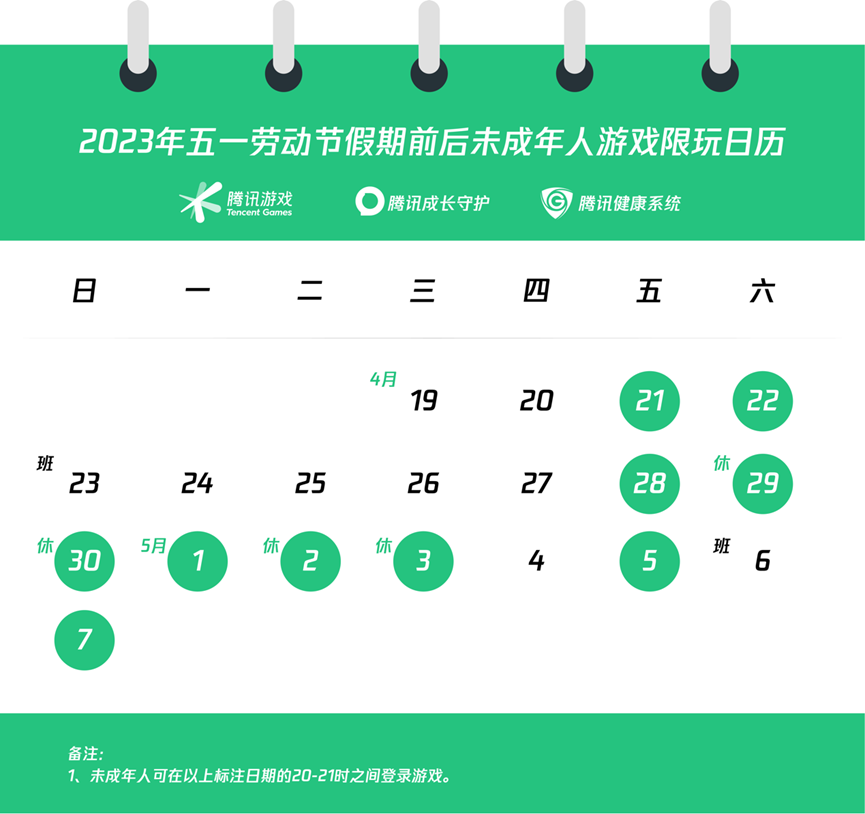 王者荣耀五一劳动节未成年可以玩多久?劳动节未成年限制时间2023