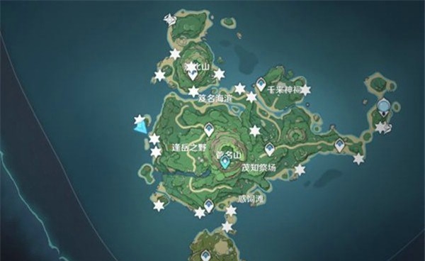 原神鹤观海螺位置图一览 原神鹤观海螺宝藏位置大全(原神鹤观海螺藏宝图)